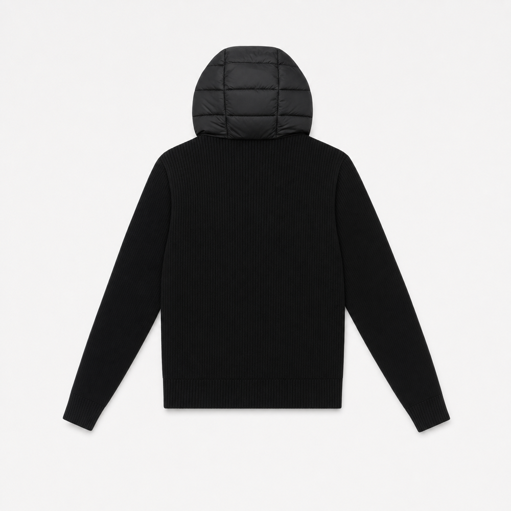 Raven Quilted Knit Hood Jacket