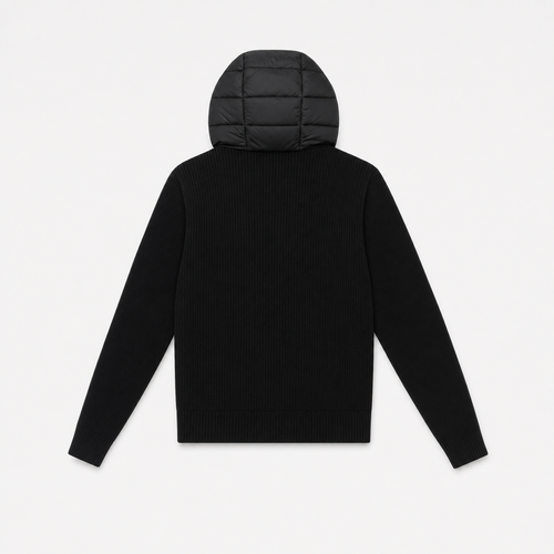 Raven Quilted Knit Hood Jacket