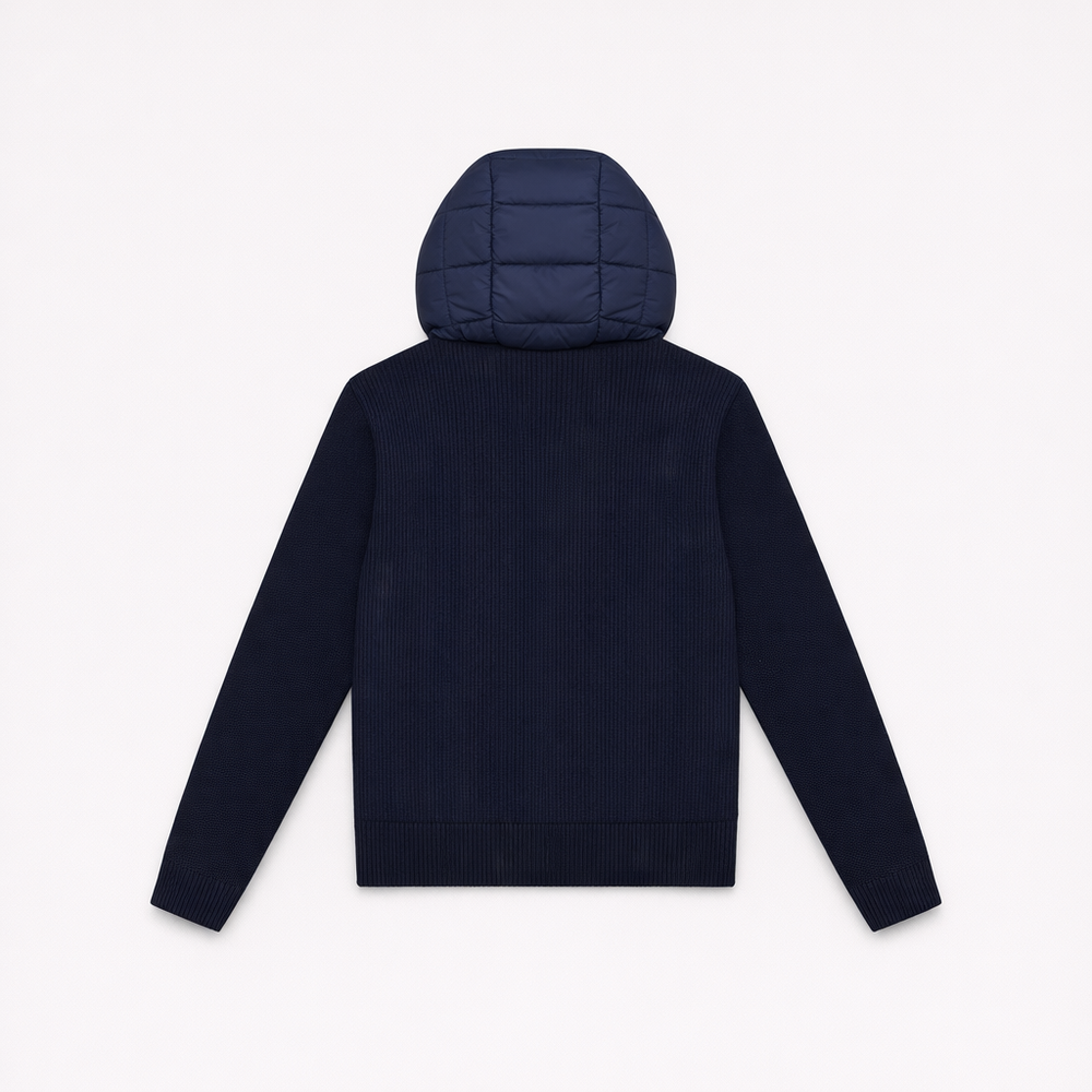Hudson Quilted Knit Hood Jacket