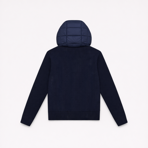 Hudson Quilted Knit Hood Jacket