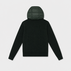 Static Quilted Knit Hood Jacket