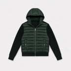 Static Quilted Knit Hood Jacket